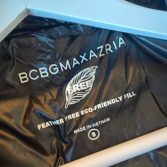 Bcbg black feather free quilted puffer jacket size small - Picture 8 of 13
